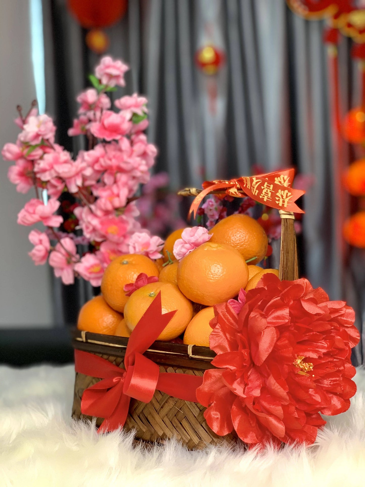 HAPPINESS TANGERINE BASKET (Chinese New Year 2026) - CNY Hampers & Gifts 2026
